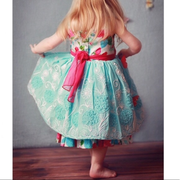 {Mabel & Moxie} whimsical floral dress - Picture 5 of 14